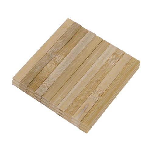 Yibuy Quadratische Holzstäbchen, Holzstreifen, 100 mm, 30 Stück Yibuy Quadratische Holzstäbchen, Holzstreifen, 100 mm, 30 Stück von Yibuy