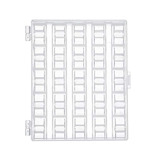 Yicare 25Pcs Klare Kunststoff-Einzelspulen-Nähmaschinenspulen mit Fadenaufbewahrungsbox Spulen Nähmaschinenspulen Singer Spulen Fall für Babylock Janome Kenmore Nadel mit Spulenbox und Maßband Yicare 25Pcs Klare Kunststoff-Einzelspulen-Nähmaschinenspulen mit Fadenaufbewahrungsbox Spulen Nähmaschinenspulen Singer Spulen Fall für Babylock Janome Kenmore Nadel mit Spulenbox und Maßband von Yicare