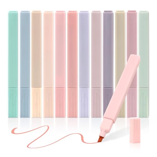 Yicelerate Textmarker Pastell Set,12 Stück,Pastell Marker,Highlighter Pen,Marker Highlighter Stifte,Bibel Textmarker Yicelerate Textmarker Pastell Set,12 Stück,Pastell Marker,Highlighter Pen,Marker Highlighter Stifte,Bibel Textmarker von Yicelerate
