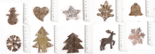100 Stück Streudeko Weihnachten, 10 Muster Weihnachtsdeko Basteln aus Birkenholz, Weihnachten Deko, Weihnachts Tischdeko für Weihnachtsfeier Weihnachtsbaumschmuck 100 Stück Streudeko Weihnachten, 10 Muster Weihnachtsdeko Basteln aus Birkenholz, Weihnachten Deko, Weihnachts Tischdeko für Weihnachtsfeier Weihnachtsbaumschmuck von Yicenmy
