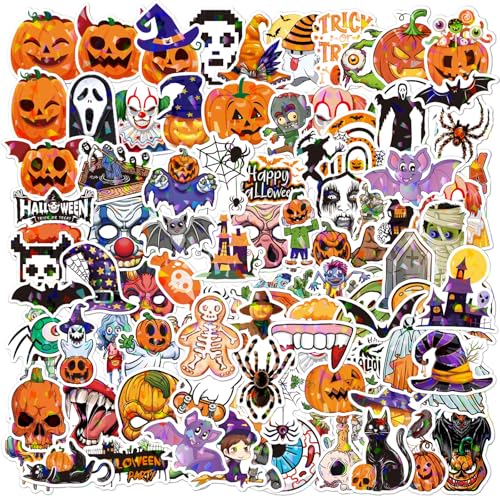 Halloween Glitzer Aufkleber Kinder, 100 Stück Glitzer Sticker Set, Wasserfest Stickers für Mädchen Jungen Koffer Skateboard Laptop Kühlschrank Fahrräder DIY Spielzeug Deko Halloween Halloween Glitzer Aufkleber Kinder, 100 Stück Glitzer Sticker Set, Wasserfest Stickers für Mädchen Jungen Koffer Skateboard Laptop Kühlschrank Fahrräder DIY Spielzeug Deko Halloween von Yicoonuo
