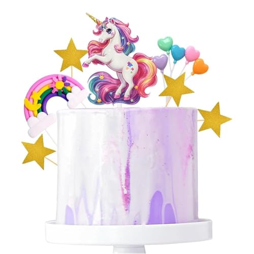 Einhorn Cake Topper 1 Einhorn Cake Topper 1 Regenbogen 1 Happy Birthday 5 Herzförmiger Ballon 5 Sterne Tortendeko für Geburtstagsfeier Einhorn Cake Topper 1 Einhorn Cake Topper 1 Regenbogen 1 Happy Birthday 5 Herzförmiger Ballon 5 Sterne Tortendeko für Geburtstagsfeier von Yigeitopli