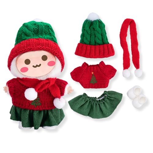 17cm Puppen Kleidung Set für Monster Plüsch, Kinder DIY Monster Keychain Doll Kostüm mit Zubehör（Schals,Hut,Outfit,Schuhe für Geschenke,Halloween,Karneval,Weihnachten(Generation 1/2/3) A3 von Yigoo