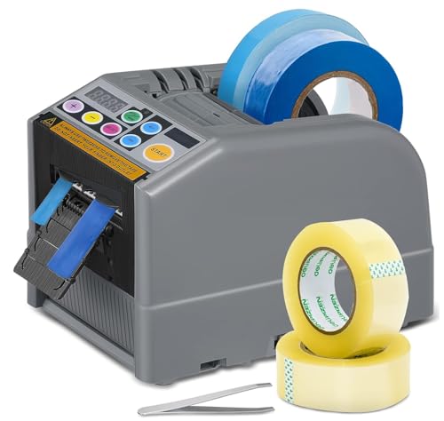 Yigowyigo Automatischer klebebandabroller, Automatische Elektrischer Bandspender Verbesserter mit Silikongetriebe, Elektrischer Klebeband-Schneider für Bandbreiten von 6-60 mm, 999 mm MAX Schnittlänge von Yigowyigo