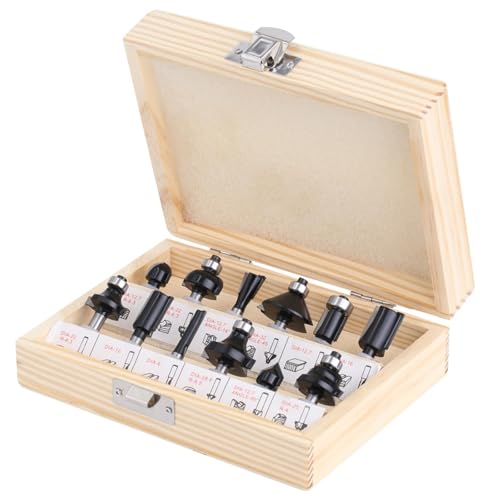 Yiiangtro 12 stücke 6mm Schaft Router Bit Set Trimmen Gerade Fräser Holz Bits Wolfram Hartmetall Yiiangtro 12 stücke 6mm Schaft Router Bit Set Trimmen Gerade Fräser Holz Bits Wolfram Hartmetall von Yiiangtro