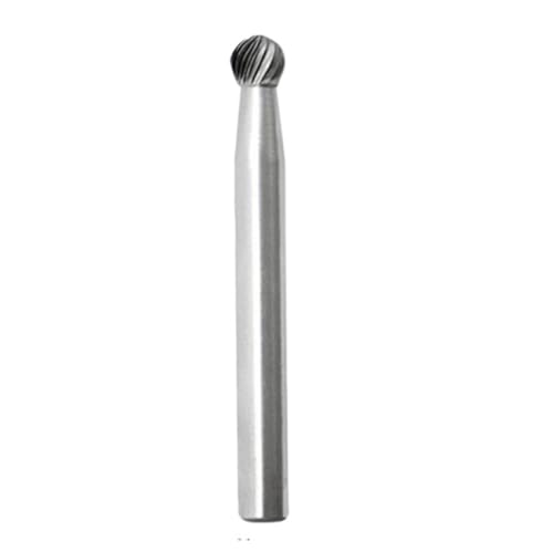 Yiiangtro D/DX-Typ Wolframkarbid-Rotationsfeile, Spitzenfräser, Schleifwerkzeug, runder Kugelbohrer, Fräser, Metall- und Holzschnitzbohrer(D0605M06) von Yiiangtro