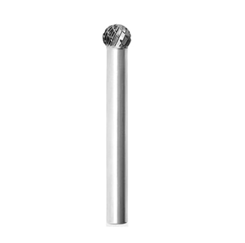 Yiiangtro D/DX-Typ Wolframkarbid-Rotationsfeile, Spitzenfräser, Schleifwerkzeug, runder Kugelbohrer, Fräser, Metall- und Holzschnitzbohrer(DX0807M06) von Yiiangtro