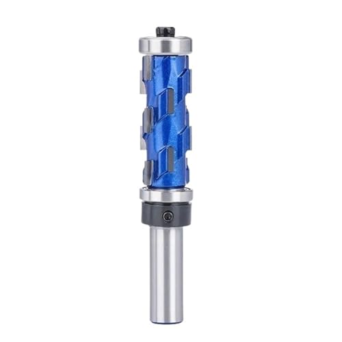 Yiiangtro Fräser, 12 mm, 1/2-Zoll-Schaft, bündiger Trimm-Schaftfräser, Vollhartmetall, Spiral-Doppellager, CNC-Fräser for Holz(12.7mmx44.5mm) von Yiiangtro