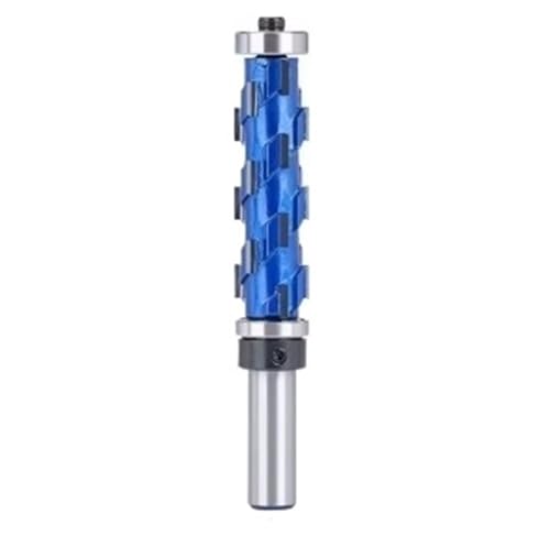 Yiiangtro Fräser, 12 mm, 1/2-Zoll-Schaft, bündiger Trimm-Schaftfräser, Vollhartmetall, Spiral-Doppellager, CNC-Fräser for Holz(12mmx65mm) von Yiiangtro
