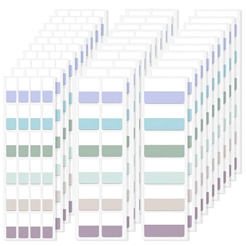 Yiichiy Haftnotizen Page Markers Tabs, 420 Stück Kleberegisterkarten Seitenmarker Selbstklebend zum Markieren Beschriften Klebezettel Tabs für Büro, Dokumente, Bücher, Tagebuch, Ordner (Morandi) von Yiichiy