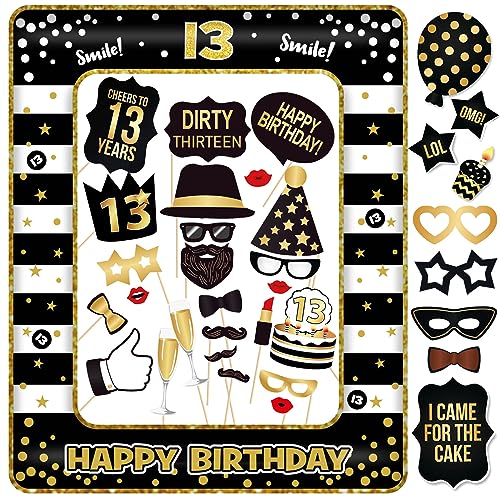 13. Geburtstag Foto Requisiten Fotobox Accessoires schwarz Fotorahmen Aufblasbar Fotorequisiten Geburtstag Party Deko 13. Geburtstag Foto Requisiten Fotobox Accessoires schwarz Fotorahmen Aufblasbar Fotorequisiten Geburtstag Party Deko von YiiiGoood