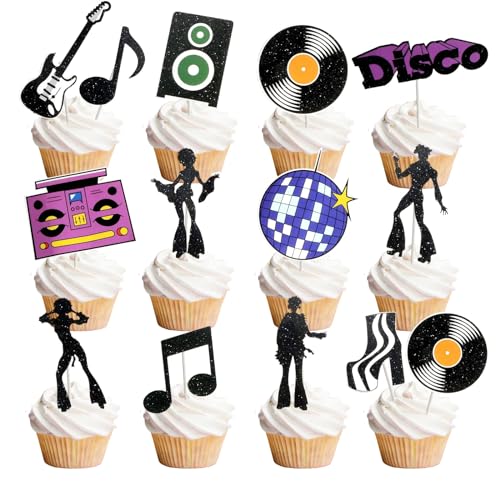 14 Stk. Tortendeko Musik Cupcake Topper 80er Deko Mottoparty Geburtstag Party Kuchen Dekoration Retro 70er 90er jahre Kuchenaufsätze Muffin Deko 14 Stk. Tortendeko Musik Cupcake Topper 80er Deko Mottoparty Geburtstag Party Kuchen Dekoration Retro 70er 90er jahre Kuchenaufsätze Muffin Deko von YiiiGoood
