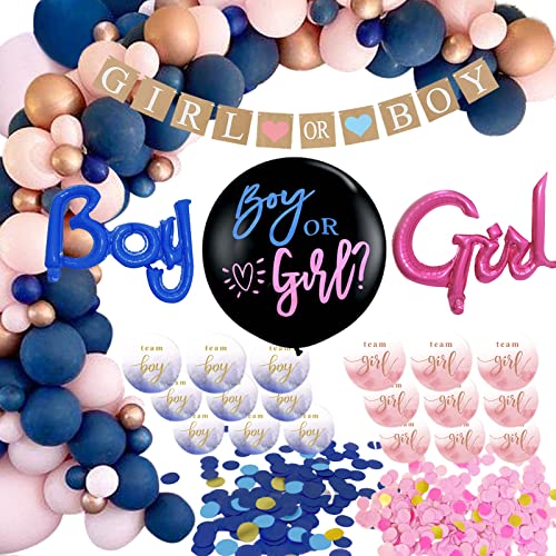 Babyparty Deko Gender Reveal Party Boy or Girl Konfetti Ballons Deko Luftballons Set Geschlecht Offenbaren Mädchen oder Junge Baby Shower Dekoration Babyparty Deko Gender Reveal Party Boy or Girl Konfetti Ballons Deko Luftballons Set Geschlecht Offenbaren Mädchen oder Junge Baby Shower Dekoration von YiiiGoood