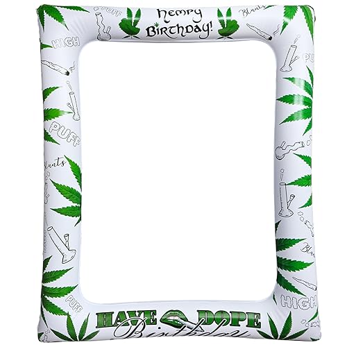 YiiiGoood aufblasbarer Fotorahmen Weed Geburtstag Deko Happy Dope Birthday Foto Rahmen Foto Requisiten YiiiGoood aufblasbarer Fotorahmen Weed Geburtstag Deko Happy Dope Birthday Foto Rahmen Foto Requisiten von YiiiGoood