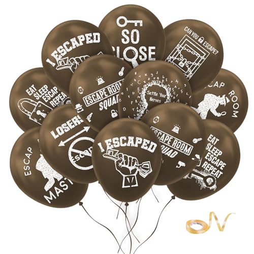 Raumflucht Party Deko 24 Stk. Luftballons Latex Ballons Escape Room Party Dekoration Zubehör Raumflucht Party Deko 24 Stk. Luftballons Latex Ballons Escape Room Party Dekoration Zubehör von YiiiGoood