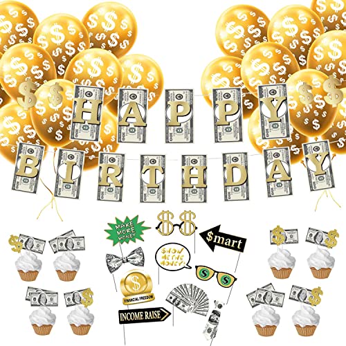 US-Dollar Party Geburtstag Dekoration USA Geld Happy Birthday Girlande Cake Toppers Money Birthday Decorations US-Dollar Party Geburtstag Dekoration USA Geld Happy Birthday Girlande Cake Toppers Money Birthday Decorations von YiiiGoood