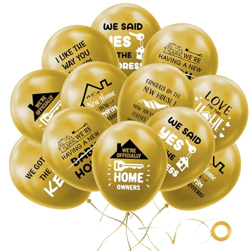 YiiiGoood Luftballons für Housewarming Party, 16 Stück, Latex Ballons, Mehrfarbig, Umzug Deko, Geschenk zum Einzug von YiiiGoood