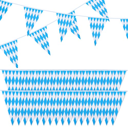 Wimpelkette Oktoberfest, 20 Meter Oktoberfest Deko Wimpel Bayrische Deko Oktoberfest Party Girlande Blau Weiß Wetterfest Banner Dekoration für Bierzelten Bier Festival München Wimpelkette Oktoberfest, 20 Meter Oktoberfest Deko Wimpel Bayrische Deko Oktoberfest Party Girlande Blau Weiß Wetterfest Banner Dekoration für Bierzelten Bier Festival München von Yiirbcz