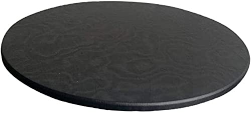 Yikko Non-Slip Round Tablecloth - 120cm Washable Stretch Table Cover Waterproof Polyester Tablecover for Home, Parties, Holiday Dinner, Restaurant (schwarz, 120 cm) von Yikko