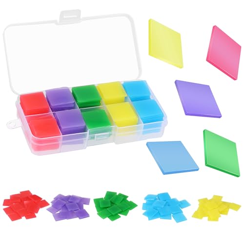 100 Stück Diamond Painting Stift Kleber, 2 x 2 cm Bunte Diamant Painting Wachs, DIY Malerei Kleber Ton Set mit Organizer Box, für 5D-Diamond Painting Stickerei Zubehör 100 Stück Diamond Painting Stift Kleber, 2 x 2 cm Bunte Diamant Painting Wachs, DIY Malerei Kleber Ton Set mit Organizer Box, für 5D-Diamond Painting Stickerei Zubehör von YiliYa