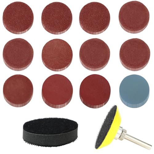 123 Stück Schleifpapier Klett 2 Zoll 50mm Körnung 60 80 180 240 320 400 600 800 1000 1200 2000 3000 Schleifscheiben Pad Kit Polierpad Adapter für Holz Metall Spiegel Schmuck Polieren 123 Stück Schleifpapier Klett 2 Zoll 50mm Körnung 60 80 180 240 320 400 600 800 1000 1200 2000 3000 Schleifscheiben Pad Kit Polierpad Adapter für Holz Metall Spiegel Schmuck Polieren von YiliYa