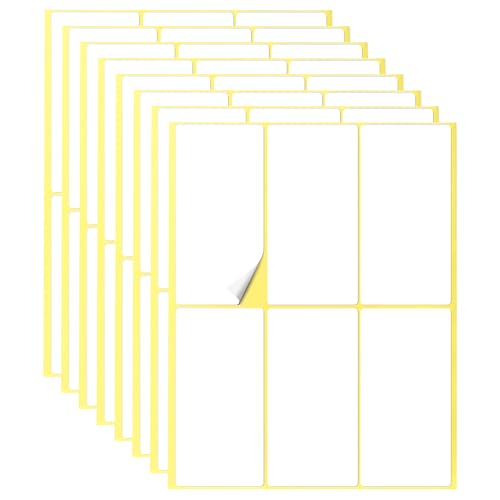 360 Stück 50x100mm Etiketten Selbstklebend zum Beschriften, Universal Aufkleber Etiketten Haushaltsetiketten Tiefkühletiketten Adressetiketten für Flaschen, Aktenordner, Glasboxen, Schule, Büro, Küche von YiliYa