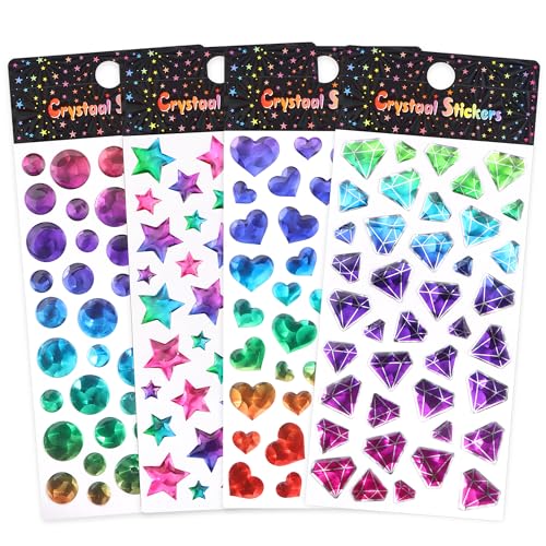 4 Stück 3D Mädchen Aufkleber Sterne Aufkleber Kinder Glitzer Sticker Mädchen Kristall Glitzer Sticker Sterne Fünfzackiger Stern Runden Liebe Diamant Gestalten, für DIY Handwerk Deko 4 Stück 3D Mädchen Aufkleber Sterne Aufkleber Kinder Glitzer Sticker Mädchen Kristall Glitzer Sticker Sterne Fünfzackiger Stern Runden Liebe Diamant Gestalten, für DIY Handwerk Deko von YiliYa