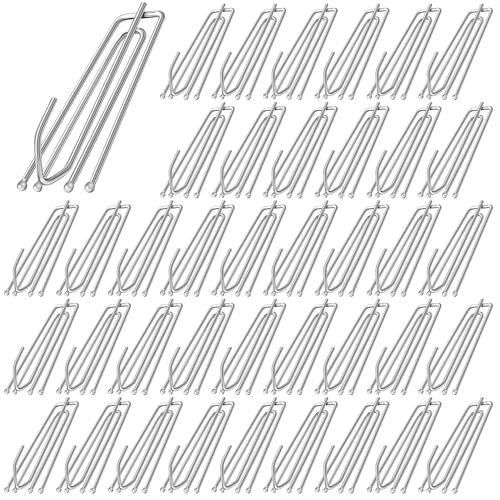 40 Stück Edelstahl Gardinenhaken, Vorhanghaken mit 4 Zinken, Metall Duschvorhanghaken, Vorhänge Haken, Gardinenhaken Vorhang Clips Haken Ideal für Gardinen und Vorhangringe Schienen 40 Stück Edelstahl Gardinenhaken, Vorhanghaken mit 4 Zinken, Metall Duschvorhanghaken, Vorhänge Haken, Gardinenhaken Vorhang Clips Haken Ideal für Gardinen und Vorhangringe Schienen von YiliYa