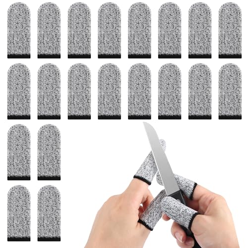 YiliYa 20 Stück Schnittfester Fingerschutz, Wiederverwendbar, Atmungsaktiv & Rutschfest, Fingerlinge mit Daumenkuppenschutz, für Gartenarbeit, Küche, Skulpturen, Beruf & Landwirtschaft YiliYa 20 Stück Schnittfester Fingerschutz, Wiederverwendbar, Atmungsaktiv & Rutschfest, Fingerlinge mit Daumenkuppenschutz, für Gartenarbeit, Küche, Skulpturen, Beruf & Landwirtschaft von YiliYa