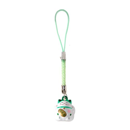 Yilingjc Schlüsselanhänger im japanischen Stil, Glücksbringer, traditioneller Glückskatzen-Anhänger, Schlüsselanhänger mit Glocken, Handy-Schlüsselband für gute Stimmung Yilingjc Schlüsselanhänger im japanischen Stil, Glücksbringer, traditioneller Glückskatzen-Anhänger, Schlüsselanhänger mit Glocken, Handy-Schlüsselband für gute Stimmung von Yilingjc