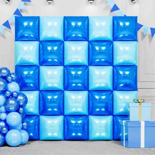 Blaue quadratische Folienballons an der Wand, doppelseitig, Magenta, Mylar-Luftballons, Hintergrund, Helium-Mylar-Ballon-Set für Jahrestag, Abschlussfeier, Hochzeit, Geburtstag, Party-Dekorationen, 25 Blaue quadratische Folienballons an der Wand, doppelseitig, Magenta, Mylar-Luftballons, Hintergrund, Helium-Mylar-Ballon-Set für Jahrestag, Abschlussfeier, Hochzeit, Geburtstag, Party-Dekorationen, 25 von Yimen Bloon
