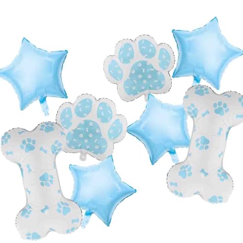 Luftballons in Sternform mit Hundeknochen und Pfotenabdruck, für Hunde, Geburtstagsparty, Dekoration, Haustier, Welpen, Partyzubehör, Babyparty, 8 Stück Luftballons in Sternform mit Hundeknochen und Pfotenabdruck, für Hunde, Geburtstagsparty, Dekoration, Haustier, Welpen, Partyzubehör, Babyparty, 8 Stück von Yimen Bloon