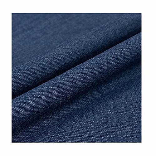 Jeansstoff Weicher Jeansstoff Haustextilien Bastelmaterialien zum Nähen von Kleidung, Beliebten Jeans, Tischdecken und Wohnaccessoires Meterware Verkauft（Breite: 150 cm）(Size:1x1.5 m,Color:Dunkelblau) von Yimihua