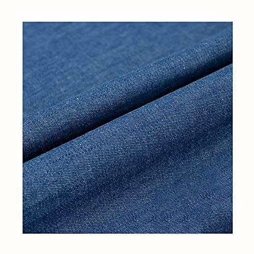 Jeansstoff Weicher Jeansstoff Haustextilien Bastelmaterialien zum Nähen von Kleidung, Beliebten Jeans, Tischdecken und Wohnaccessoires Meterware Verkauft（Breite: 150 cm）(Size:1x1.5 m,Color:Blau) von Yimihua