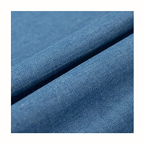 Jeansstoff Weicher Jeansstoff Haustextilien Bastelmaterialien zum Nähen von Kleidung, Beliebten Jeans, Tischdecken und Wohnaccessoires Meterware Verkauft（Breite: 150 cm）(Size:4x1.5 m,Color:Hellblau) von Yimihua
