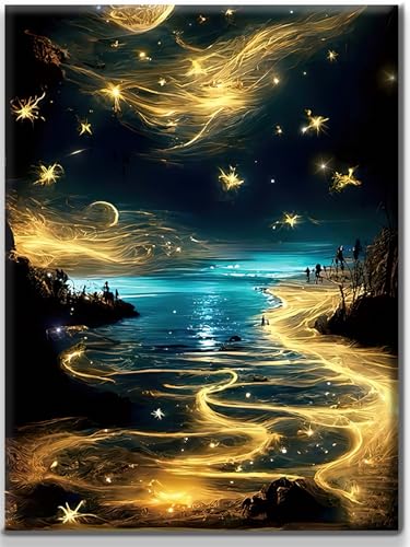 Yiminu.DS Diamond Painting Erwachsene, Diamant Painting Bilder Blumen 30x40cm 5D Diamond-Painting Diamant Painting Bastelset BastelnWanddeko, sterne fluss sternenhimmel Yiminu.DS Diamond Painting Erwachsene, Diamant Painting Bilder Blumen 30x40cm 5D Diamond-Painting Diamant Painting Bastelset BastelnWanddeko, sterne fluss sternenhimmel von Yiminu.DS