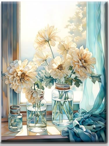 Yiminu.DS Diamond Painting Erwachsene, Diamant Painting Bilder Blumen 30x40cm 5D Diamond-Painting Diamant Painting Bastelset BastelnWanddeko, blumen landschaft weiße blumen Yiminu.DS Diamond Painting Erwachsene, Diamant Painting Bilder Blumen 30x40cm 5D Diamond-Painting Diamant Painting Bastelset BastelnWanddeko, blumen landschaft weiße blumen von Yiminu.DS