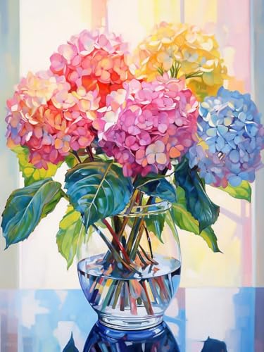Yiminu.DS Diamond Painting Erwachsene, 5D Diamont Painting Bilder Diamant Painting Blumen Bastelset Basteln Mädchen, 30CM X 40CM, Hydrangea Yiminu.DS Diamond Painting Erwachsene, 5D Diamont Painting Bilder Diamant Painting Blumen Bastelset Basteln Mädchen, 30CM X 40CM, Hydrangea von Yiminu.DS