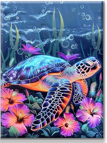 Yiminu.DS Diamond Painting Erwachsene, Diamant Painting Bilder 30x40cm 5D Diamond-Painting Diamant Painting Bastelset BastelnWanddeko, Schildkröte Blume Meer Yiminu.DS Diamond Painting Erwachsene, Diamant Painting Bilder 30x40cm 5D Diamond-Painting Diamant Painting Bastelset BastelnWanddeko, Schildkröte Blume Meer von Yiminu.DS