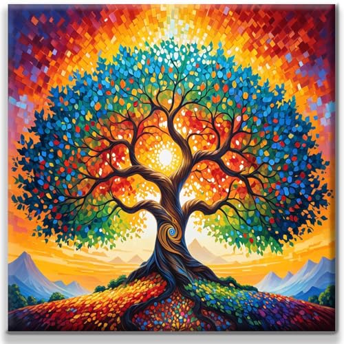 Yiminu.DS Diamond Painting Erwachsene, Diamant Painting Bilder Blumen 30x30cm 5D Diamond-Painting Diamant Painting Bastelset BastelnWanddeko, Baum Bunt Yiminu.DS Diamond Painting Erwachsene, Diamant Painting Bilder Blumen 30x30cm 5D Diamond-Painting Diamant Painting Bastelset BastelnWanddeko, Baum Bunt von Yiminu.DS