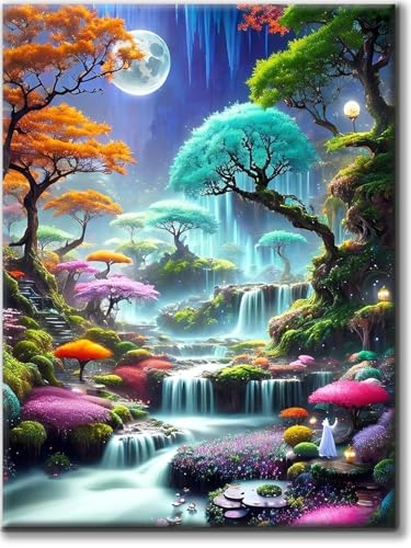 Yiminu.DS Diamond Painting Erwachsene, Diamant Painting Bilder Blumen 30x40cm 5D Diamond-Painting Diamant Painting Bastelset BastelnWanddeko, Landschaft Wasserfall Baum Mond Yiminu.DS Diamond Painting Erwachsene, Diamant Painting Bilder Blumen 30x40cm 5D Diamond-Painting Diamant Painting Bastelset BastelnWanddeko, Landschaft Wasserfall Baum Mond von Yiminu.DS