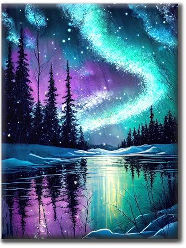 Yiminu.DS Diamond Painting Erwachsene, Diamant Painting Bilder Blumen 30x40cm 5D Diamond-Painting Diamant Painting Bastelset BastelnWanddeko, Landschafts-Aurora Yiminu.DS Diamond Painting Erwachsene, Diamant Painting Bilder Blumen 30x40cm 5D Diamond-Painting Diamant Painting Bastelset BastelnWanddeko, Landschafts-Aurora von Yiminu.DS