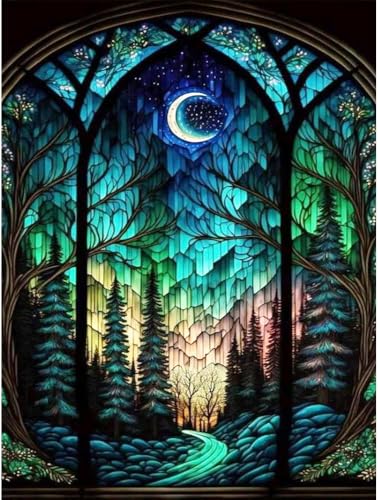 Yiminu.DS Diamond Painting Erwachsene, 5D Wald Baum Landschaft Natur Diamont Painting Bilder Diamant Painting Bastelset Basteln Mädchen, 30CM X 40CM von Yiminu.DS