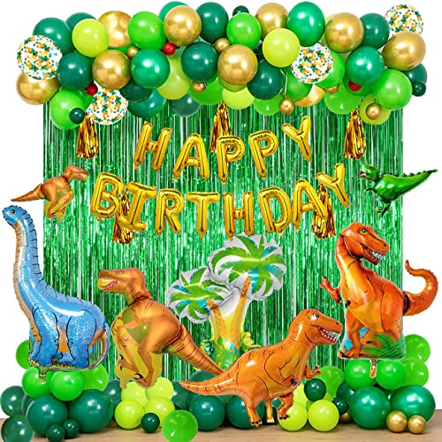 YinQin 143 Stück Geburtstag Dinosaurier Ballon Dekoration mit Füllpumpe, Dino-Geburtstagsballon-Set Dinosaurier Luftballons Dino Geburtstagsdeko Ballon Jungen Geburtstag Deko YinQin 143 Stück Geburtstag Dinosaurier Ballon Dekoration mit Füllpumpe, Dino-Geburtstagsballon-Set Dinosaurier Luftballons Dino Geburtstagsdeko Ballon Jungen Geburtstag Deko von YinQin