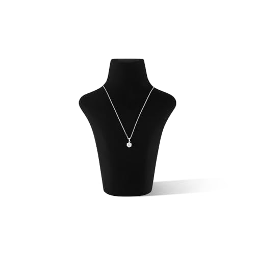 Yinbeini Schmuckständer aus Mikrofaser, für Halsketten und Anhänger, Hochformat, für Schaufenster (schwarz, klein) von Yinbeini