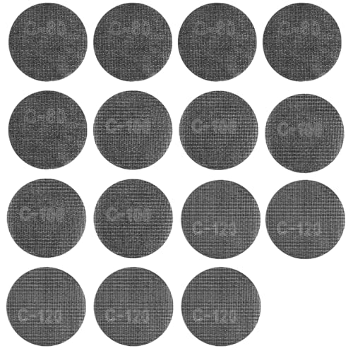 15 Stück Schleifgitter 125mm Klett,Praktisch Schleifteller 125Klett,80/100/120 Schleifscheiben,Multifunktional Schleifscheibe,Geeignet Für Holz,Wände,Metall,Lackierte Oberflächen,Staubfrei Geschliffen von YingMengZhiGe