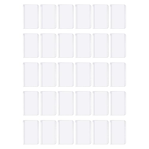 A6 Binder Taschen,Durchsichtige PVC 6-Loch Dokumententasche,Wasserdicht Kunststoff Geldumschlag,Reißverschluss Ordner,Budgetplaner Loseblattbeutel,Umschlag Hülle für Foto Geld Haushaltsbuch (30 Stück) von YingMengZhiGe