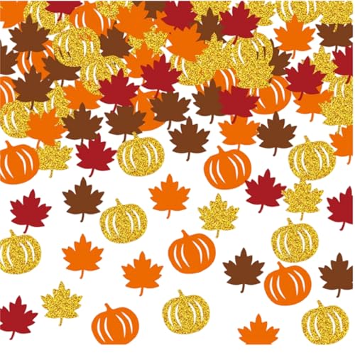 Herbstdeko Konfetti für Tisch, Deko Herbst Tisch, Autumn Confetti, Maple Leaf Fall Confetti, Thanksgiving Deko, Herbstblätter mit Kreiden, Herbst Dekoration Tisch, Herbst Konfetti, Thanksgiving Dinner von YingMengZhiGe