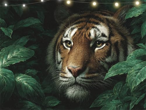 Diamond Painting Tiger Diamond Painting Erwachsene Blätter Basteln Erwachsene, 5D Diamant Paintings Kits 80x105cm, Mosaikherstellung Bastelset, Full Drill Cross Stickerei Malerei für Wanddeko K9-3388 Diamond Painting Tiger Diamond Painting Erwachsene Blätter Basteln Erwachsene, 5D Diamant Paintings Kits 80x105cm, Mosaikherstellung Bastelset, Full Drill Cross Stickerei Malerei für Wanddeko K9-3388 von Yingeen