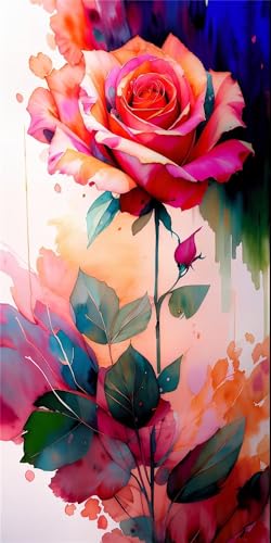 Diamond Painting weihnachten Set für Erwachsene, 5D groß Diamant Painting Bilder Gemalte Blumen, DIY Malen nach Zahlen painting Anfänger Kreuzstich Stickerei Diamond Art, Home Wall Decor 20x40cm Y2832 Diamond Painting weihnachten Set für Erwachsene, 5D groß Diamant Painting Bilder Gemalte Blumen, DIY Malen nach Zahlen painting Anfänger Kreuzstich Stickerei Diamond Art, Home Wall Decor 20x40cm Y2832 von Yingeen